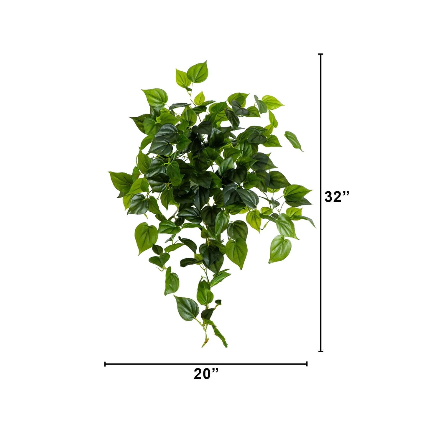 Philo hanging plant set of 2, 32-inch UV resistant Nearly Natural artificial greenery on Tampa Home & Garden Store