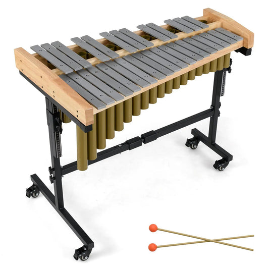 DirectDeals 32-note aluminum marimba xylophone on rolling stand with wooden rails and tubes on Tampa Home & Garden Store