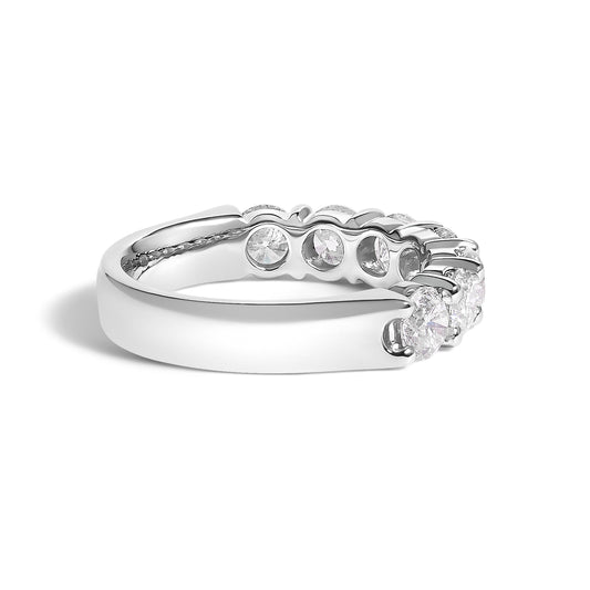 7-stone diamond band ring in 14K white gold, 2.0 cttw, by Bids.com on Tampa Home & Garden Store