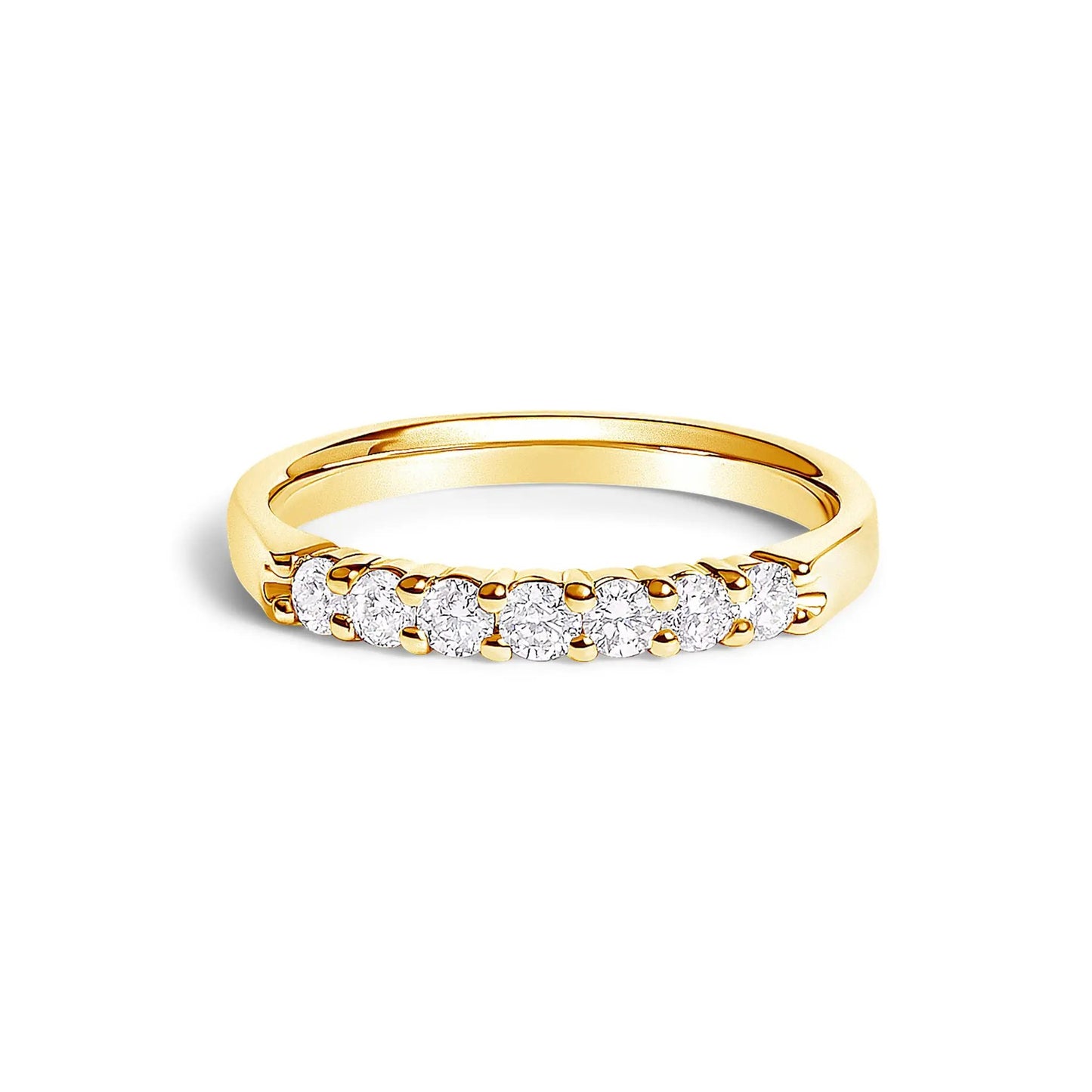 Ring 14K white gold 7-stone diamond band, 1/3 cttw on Tampa Home & Garden Store