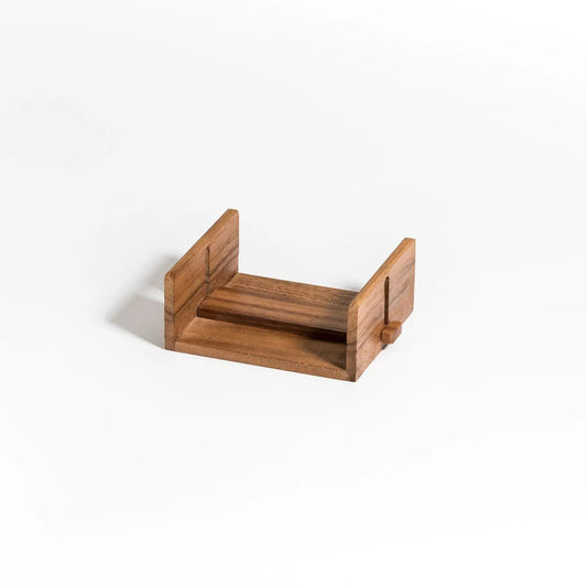 Acacia wood cocktail napkin holder tabletop Kalmar adjustable bar natural finish on Tampa Home & Garden Store
