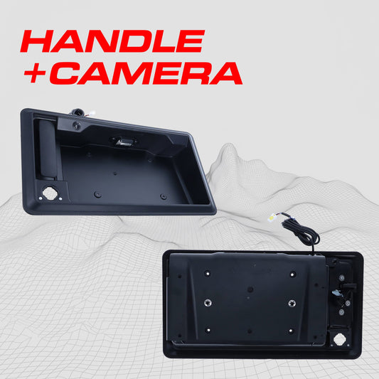 Replacement van door handle with backup camera by Master Tailgaters, Ford Econoline compatible on Tampa Home & Garden Store
