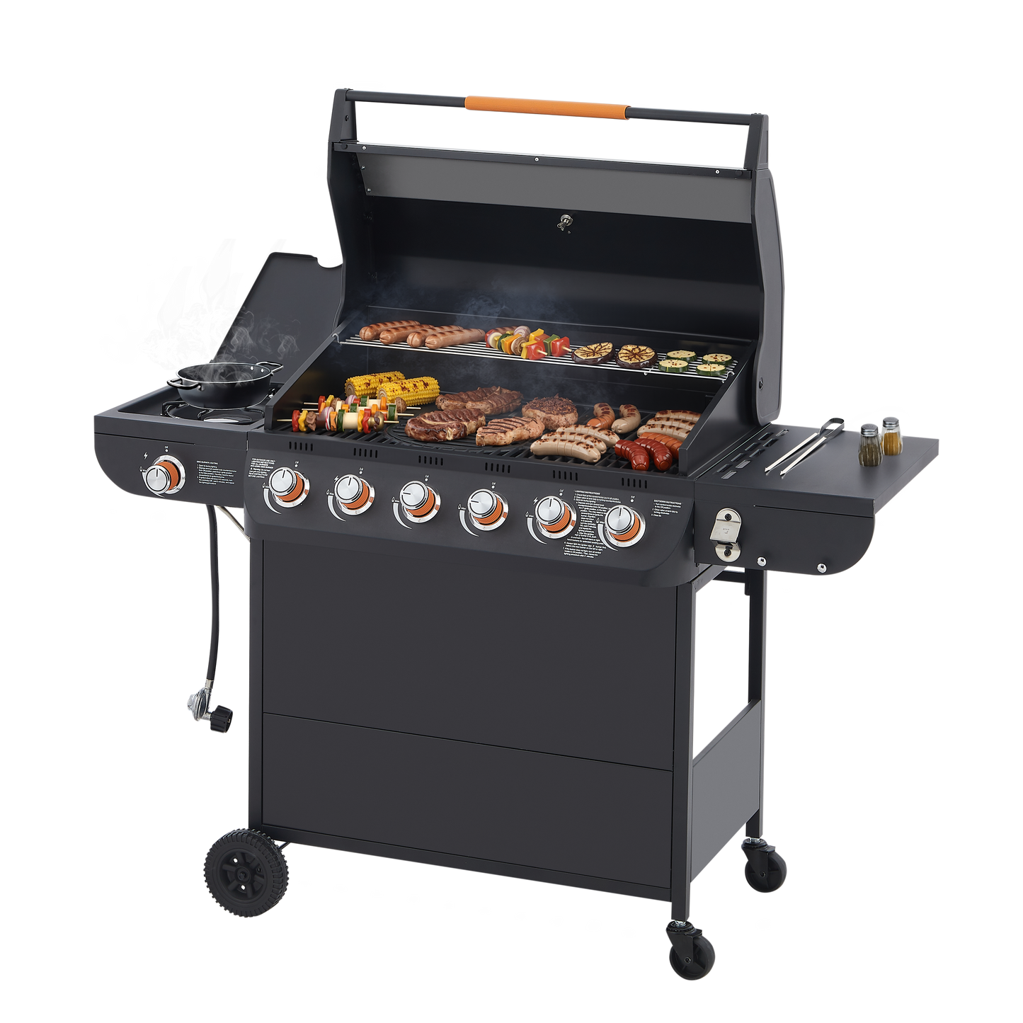6 Burner Propane Gas Grill for a Backyard