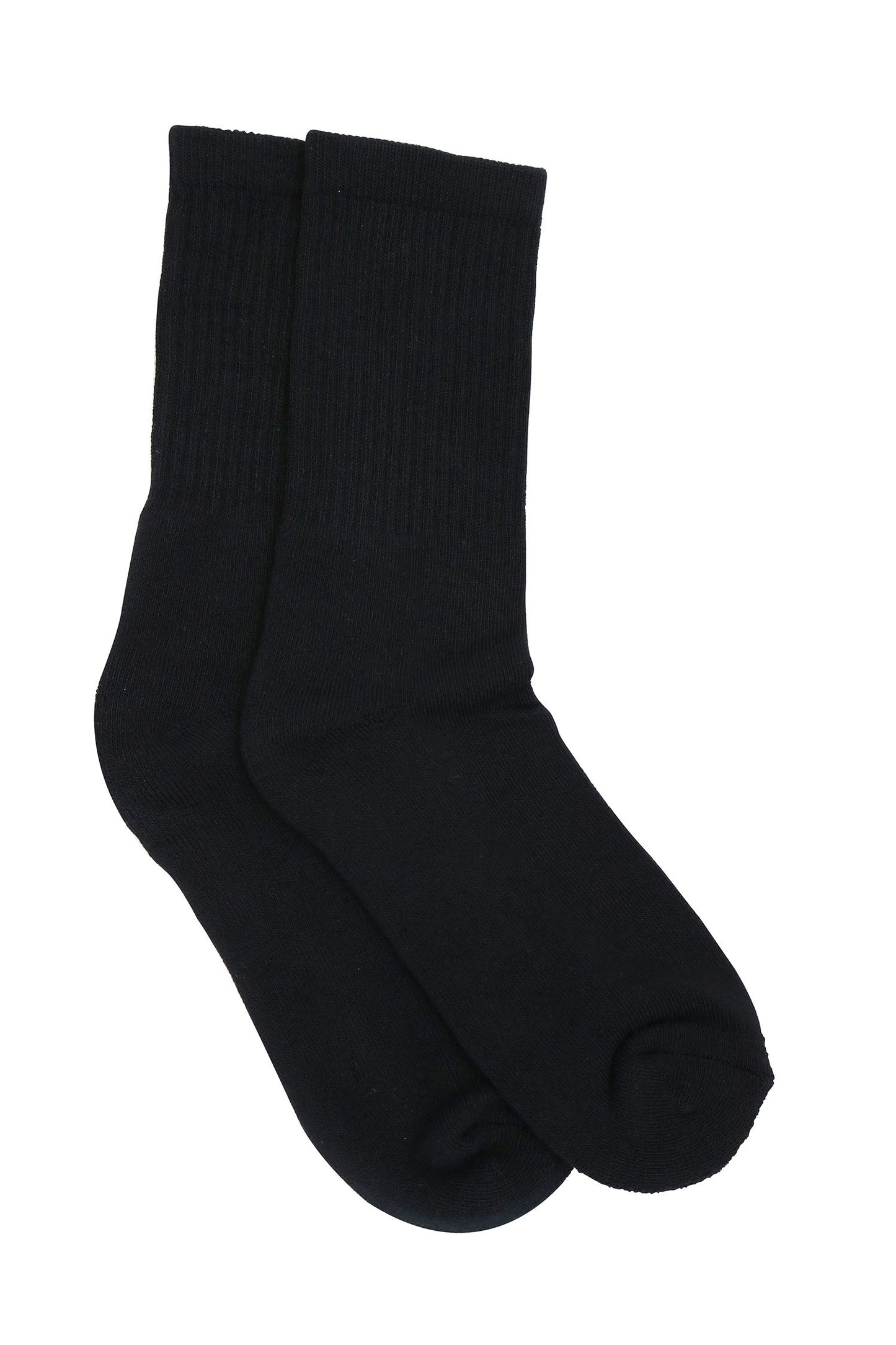 3/4 Crew Black Bamboo Viscose Socks Spun Bamboo, black pair on Tampa Home & Garden Store