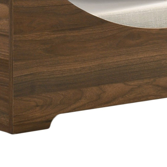 Gibson alder wood finish comfy pet bed with cushion, brown wood frame on Tampa Home & Garden Store