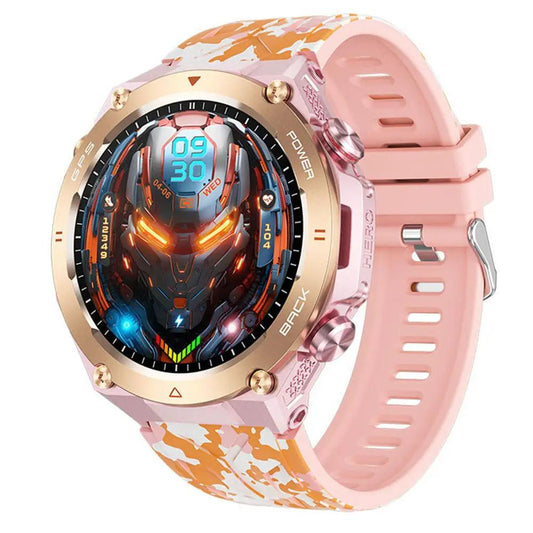 KC82 Smartwatch pink silicone band with rose-gold bezel and bold futuristic display on Tampa Home & Garden Store