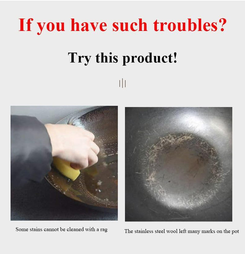 No-Scratch Kitchen Scrub Brush with Replaceable Fiber Scouring Balls – Anti-Scratch, Durable Handle for Non-Stick, Stainless Steel & Ceramic Cookware