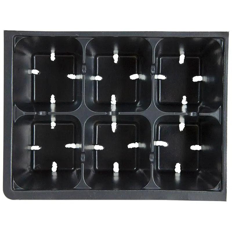 Jumbo 36-cell seed tray for 1020 tray sheet of 6 black plastic Grow Organic on Tampa Home & Garden Store