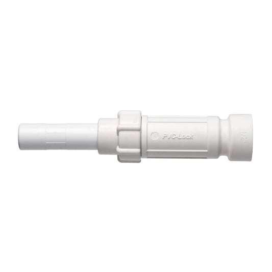 PVC-Lock half-inch slide repair fitting white Orbit Irrigation for irrigation pipes on Tampa Home & Garden Store