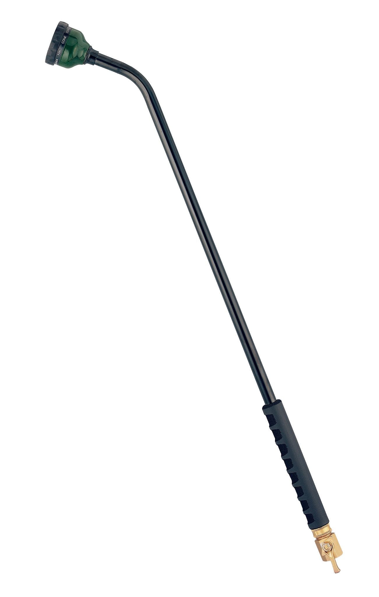36-in. Orbit water wand with shut-off lever and green 9-pattern spray head, brass connector on Tampa Home & Garden Store