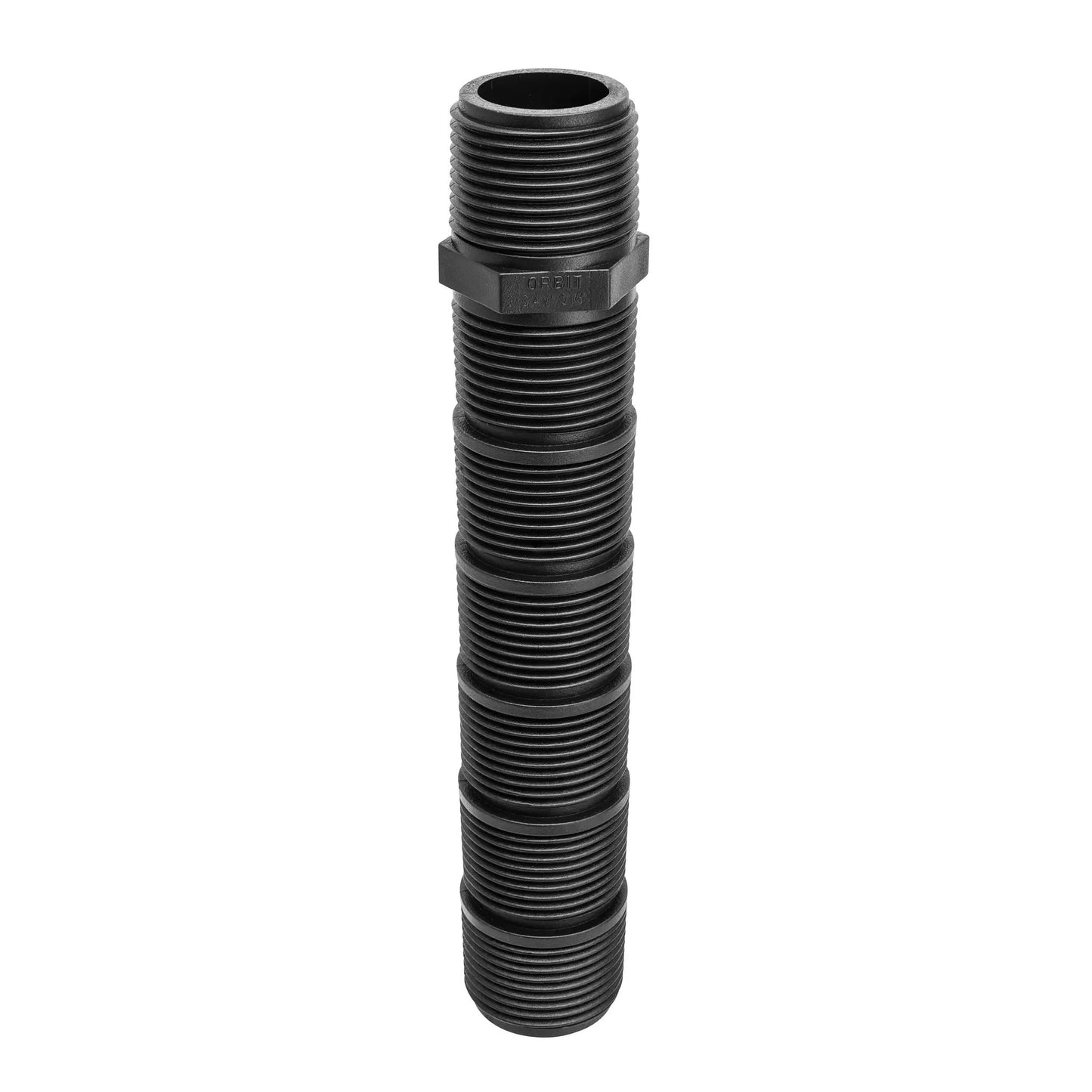 Orbit Irrigation Cut to Height 3/4 in sprinkler riser, 6 in, threaded black plastic on Tampa Home & Garden Store