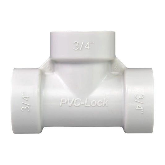 Orbit Irrigation PVC-Lock 3/4 in white plastic tee for irrigation on Tampa Home & Garden Store