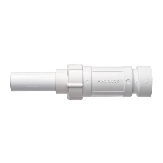3/4 in PVC-Lock slide repair fitting white on Tampa Home & Garden Store
