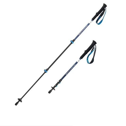 2-pole carbon fiber hiking poles, blue accents, adjustable on Tampa Home & Garden Store