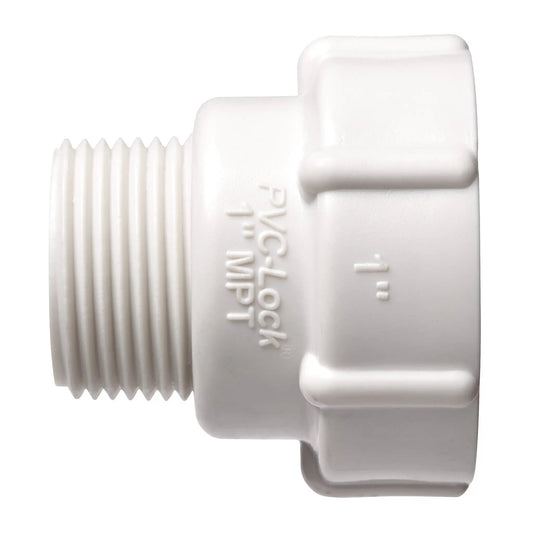 1" PVC-Lock x 1" MPT Adapter 35678 - Tampa Home & Garden Store