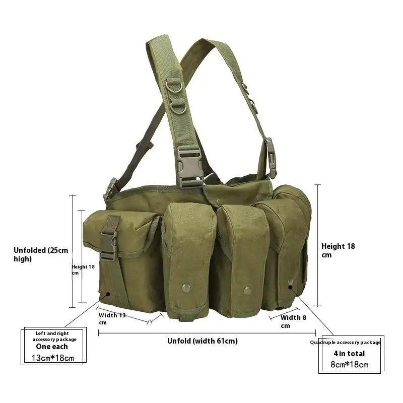 Reproduire l'équipement individuel russe : gilet tactique SMERSH, chest rig MOLLE – équipement de combat de fan militaire pour cosplay