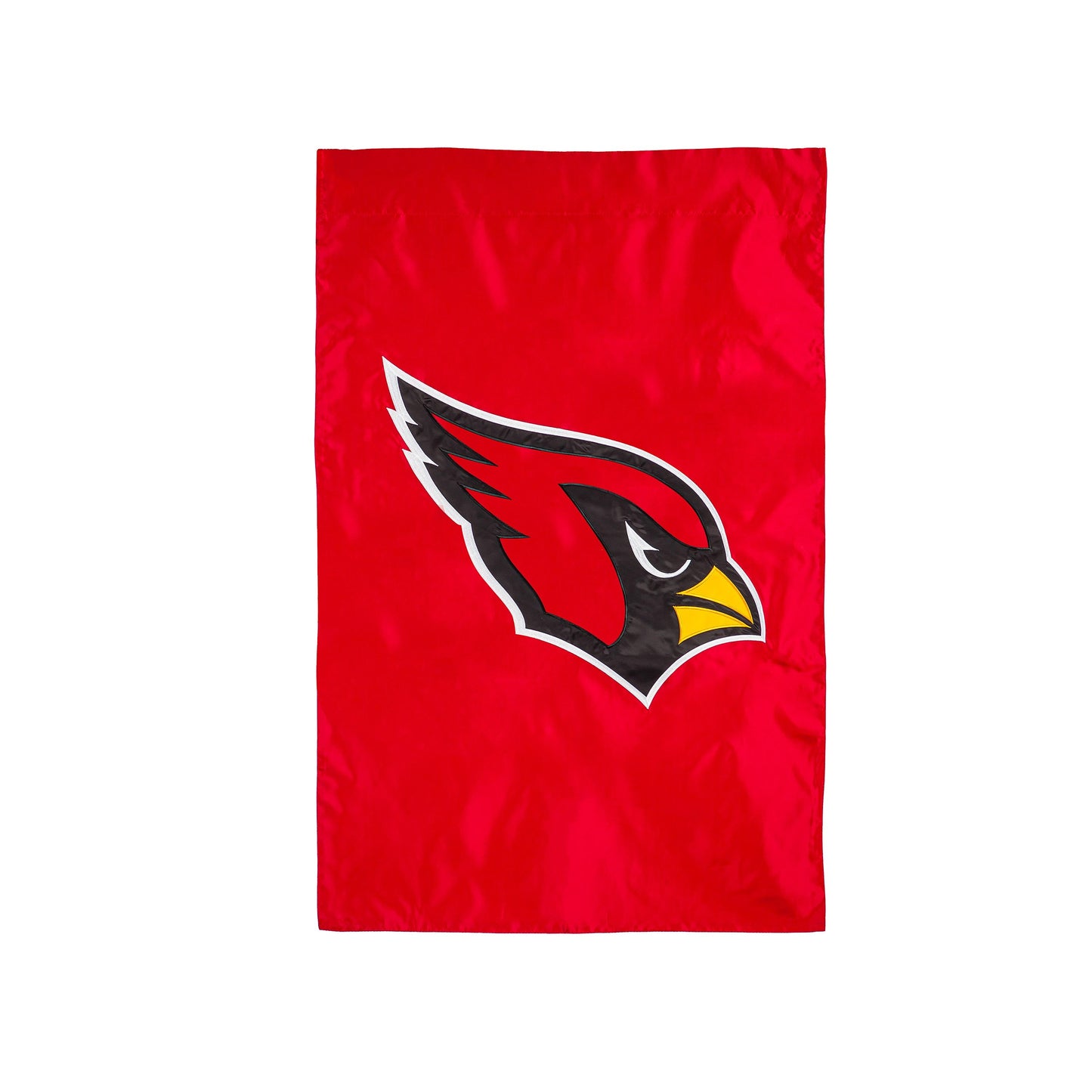 Arizona Cardinals applique flag red field with bold black white yellow cardinal emblem on Tampa Home & Garden Store