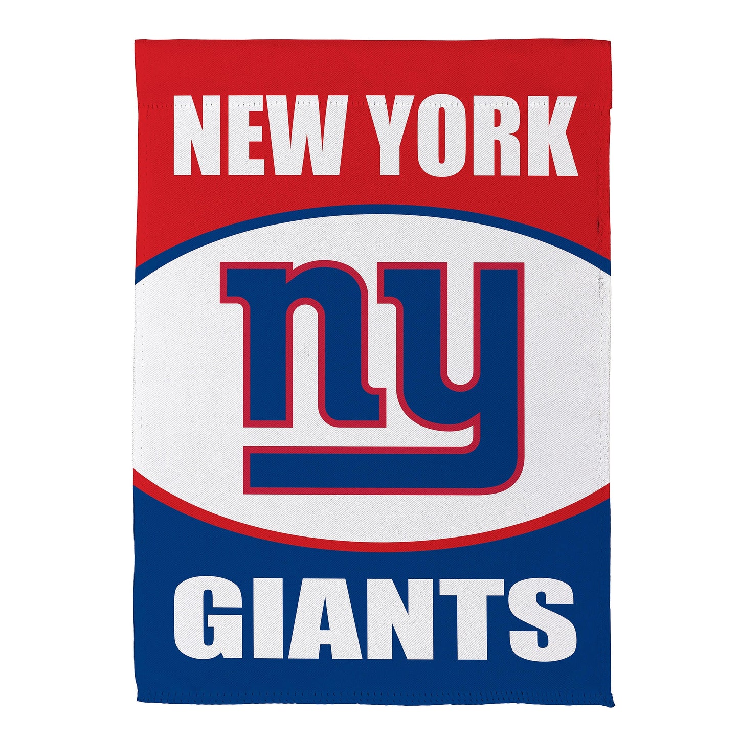 New York Giants suede garden flag red top white text blue GIANTS by Evergreen Enterprises on Tampa Home & Garden Store