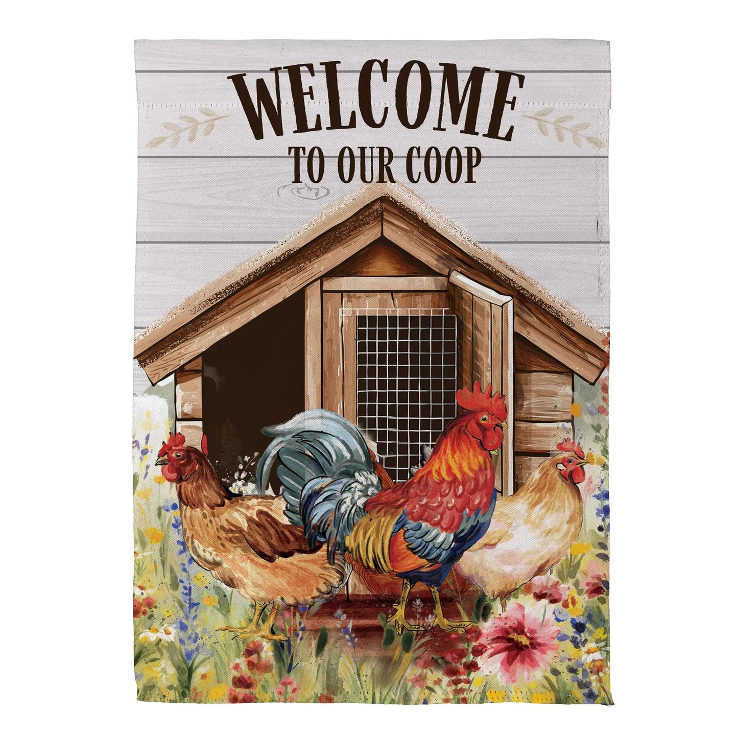Petal & Plow Coop Suede House Flag - Tampa Home & Garden Store