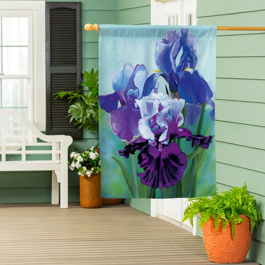 Vibrant Iris Suede House Flag - Tampa Home & Garden Store
