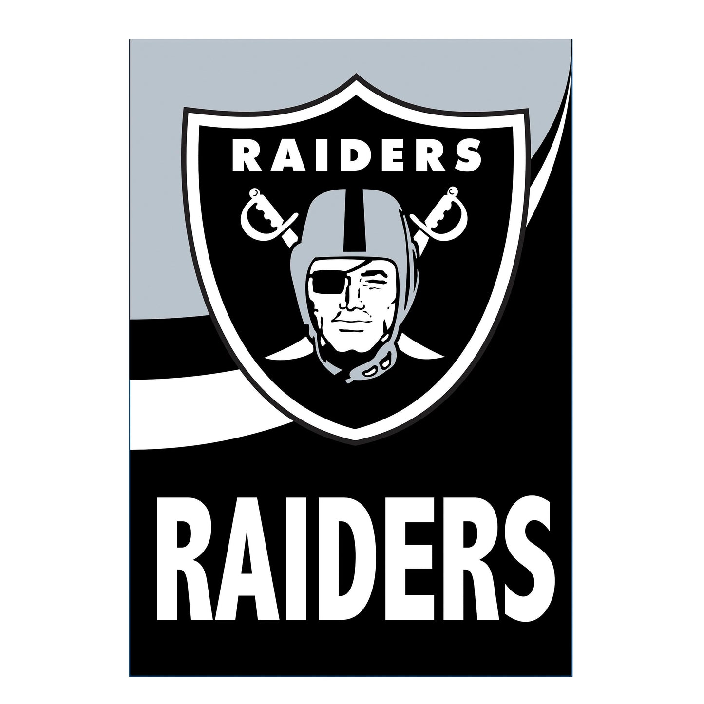 Las Vegas Raiders Burlap Flag GDN Size by Evergreen Enterprises - Wholesale Collective on Tampa Home & Garden Store