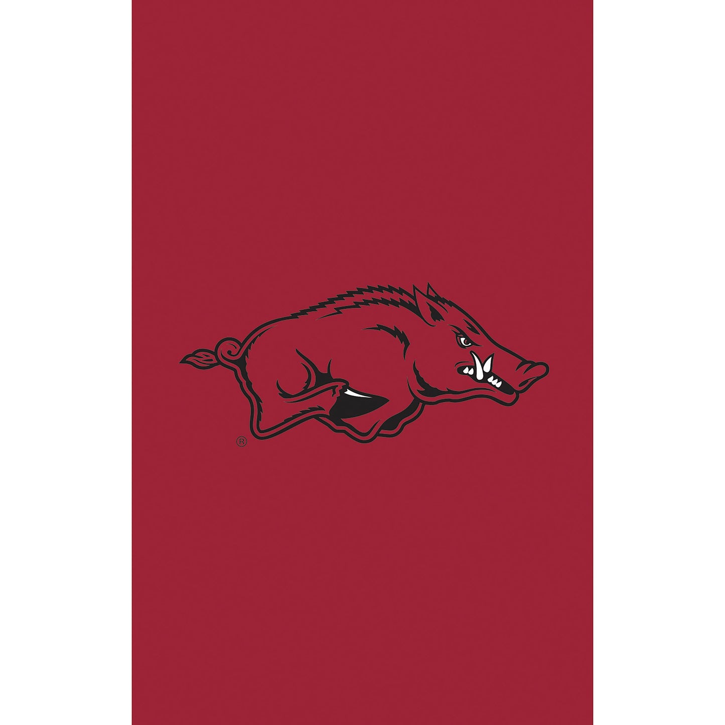 Applique flag University of Arkansas maroon with Razorbacks hog logo Evergreen Enterprises on Tampa Home & Garden Store