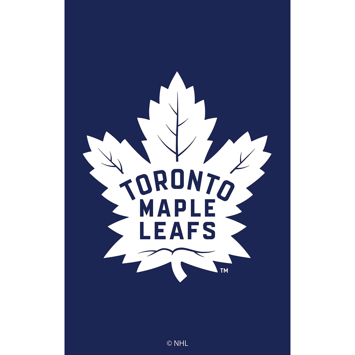 Applique garden flag Toronto Maple Leafs navy with white maple leaf Evergreen Enterprises on Tampa Home & Garden Store