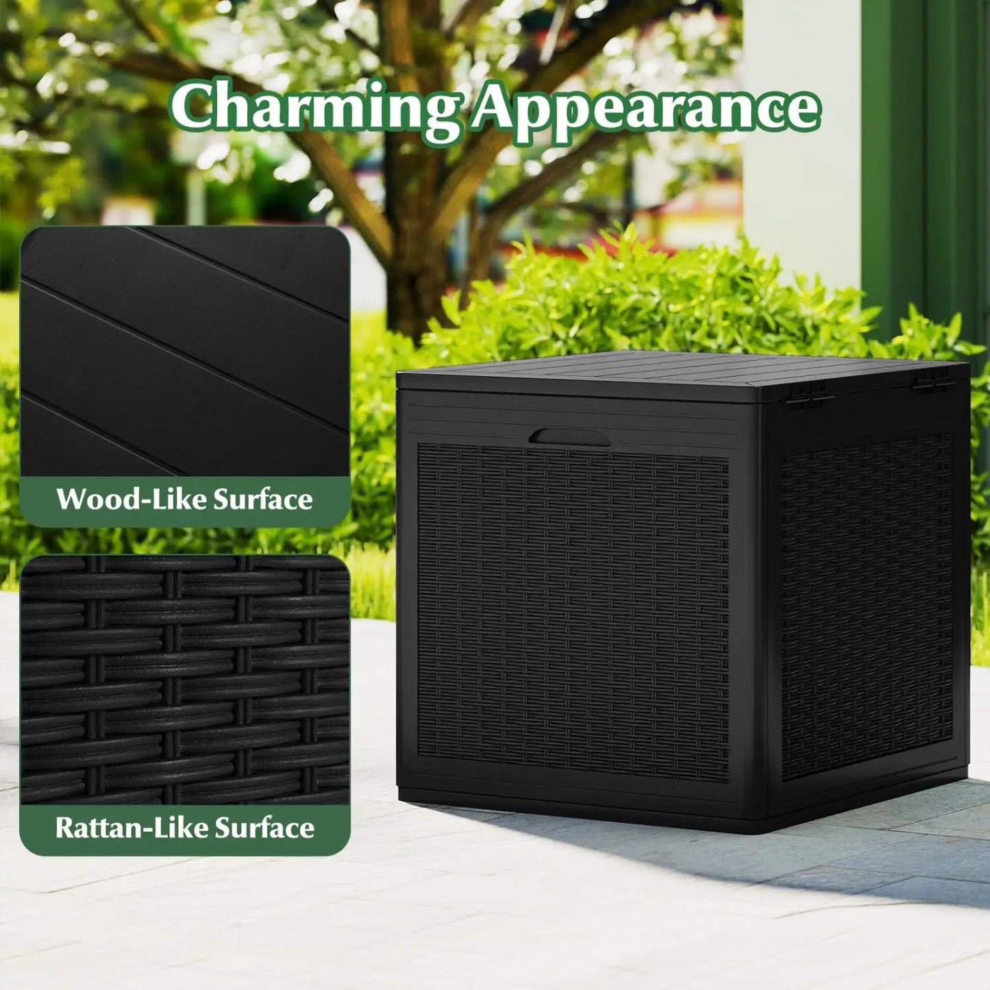 39 Gallon Deck Box with Lockable Lid Weatherproof