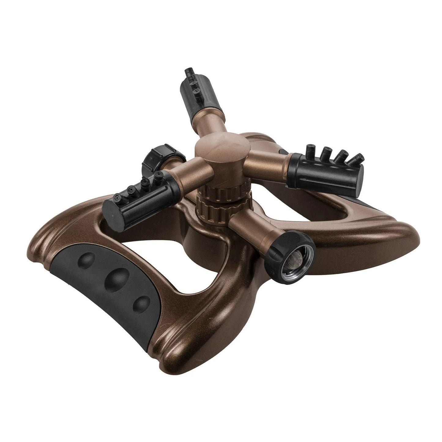 3-Arm Adjustable Revolving Sprinkler Base brown plastic Orbit Irrigation on Tampa Home & Garden Store