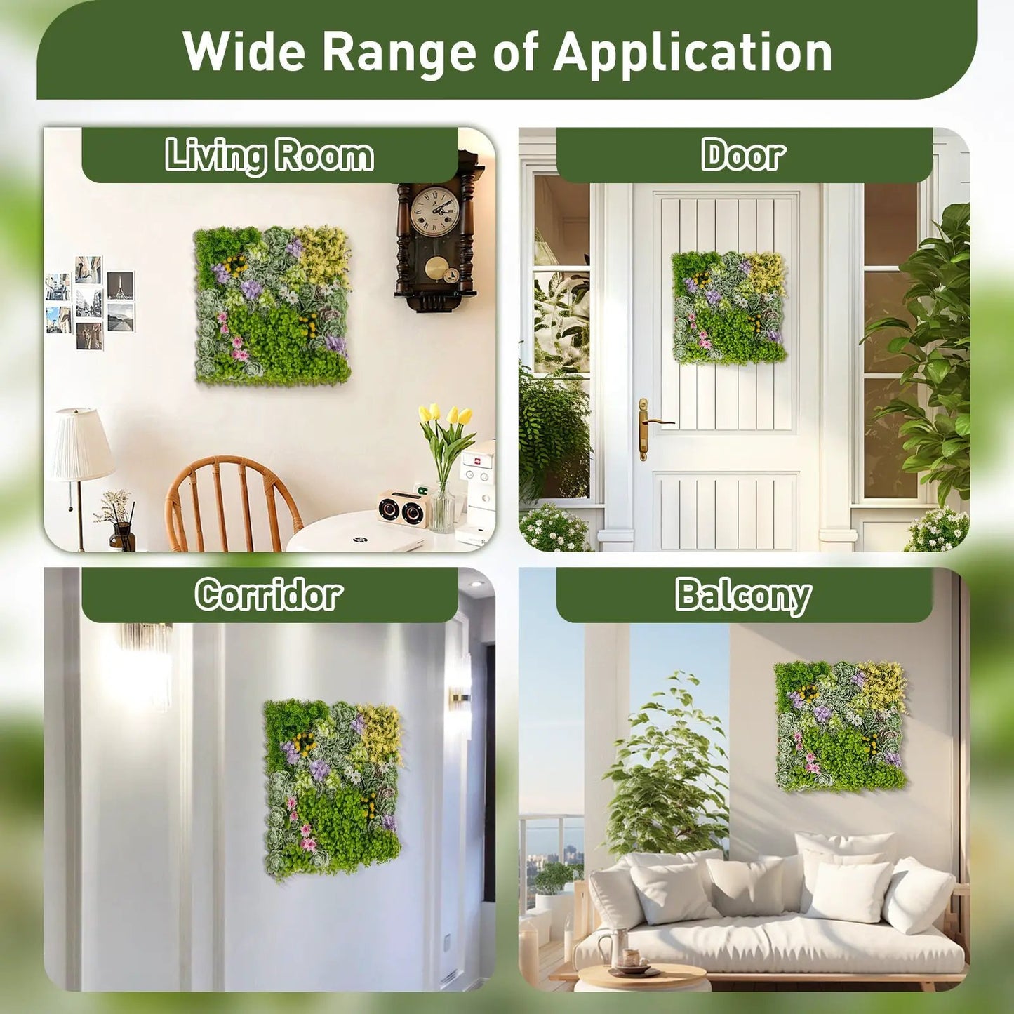 20" x 20" 3D Hanging Succulents with 10 Types of Mixed Faux Plants for Balcony Home - Tampa Home & Garden Store