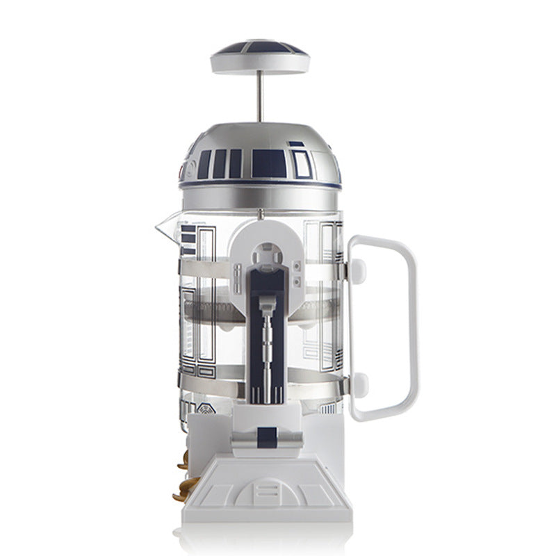 Star Wars R2D2 Robot Mini Home Hand-Poured Coffee Maker Coffee Pot Thermos Pot Mocha French Press Pot - Tampa Home & Garden Store