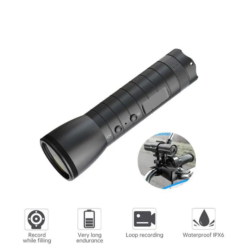 Outdoor Night Vision Helmet Camera, black waterproof action cam with helmet mount VIP on Tampa Home & Garden Store