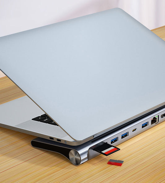 Station d'accueil double HDMI 12 en 1 haute définition MST USB HUB multi-écrans station d'accueil type-c