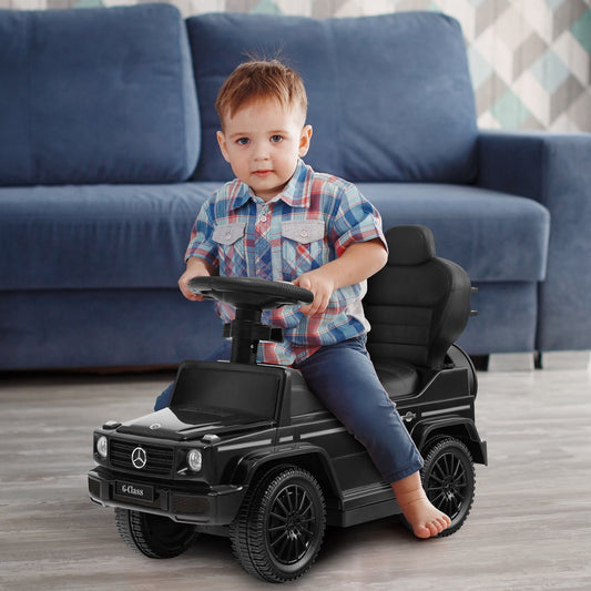 3-In-1 Ride on Push Car Mercedes Benz G350 Stroller Sliding Car with Canopy - Tampa Home & Garden Store