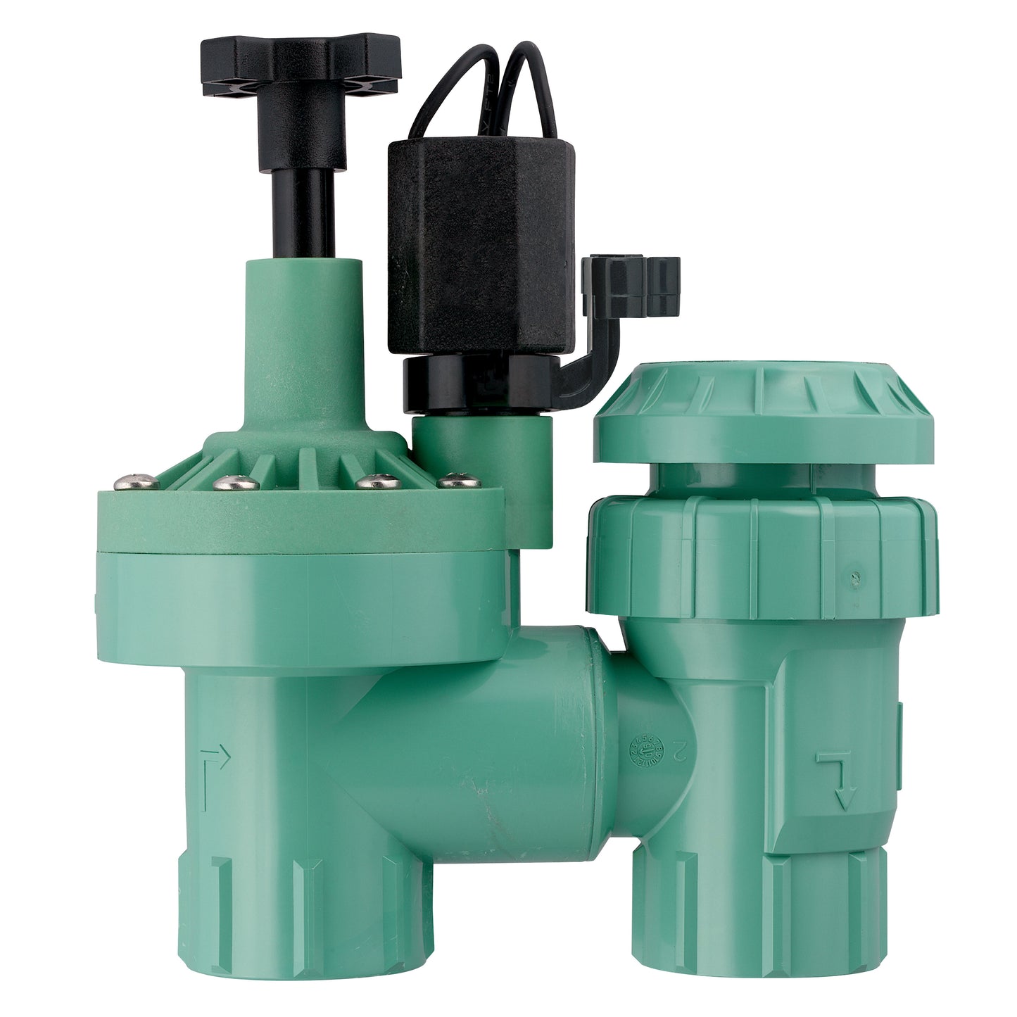 Orbit Anti-Siphon Automatic Valve with Flow Control, green 3/4 FPT sprinkler valve on Tampa Home & Garden Store