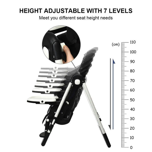 DirectDeals foldable high chair with adjustable backrest and 7 height levels on Tampa Home & Garden Store