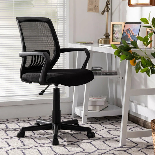 Mid-Back Mesh Executive Chair with lumbar support DirectDeals black mesh height adjustable on Tampa Home & Garden Store