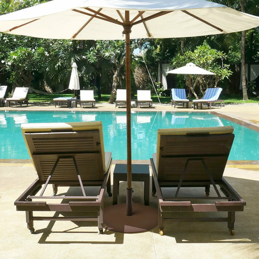 50 lbs Umbrella Base Stand with Wheels for Patio - Tampa Home & Garden Store