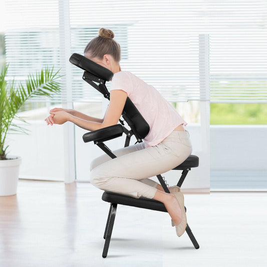 PU Leather Pad Travel Massage Chair with - Tampa Home & Garden Store