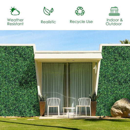 12-Piece Boxwood Panel Set for Wedding Backdrop, artificial green panels by DirectDeals on Tampa Home & Garden Store