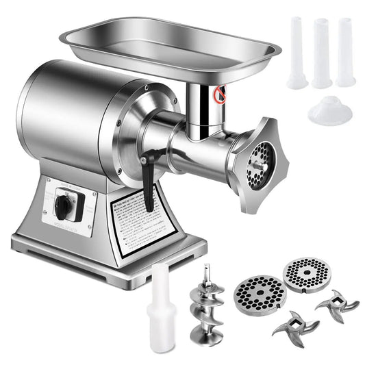 Meat grinder 1100W heavy duty stainless DirectDeals commercial grade with 3 grinding plates on Tampa Home & Garden Store