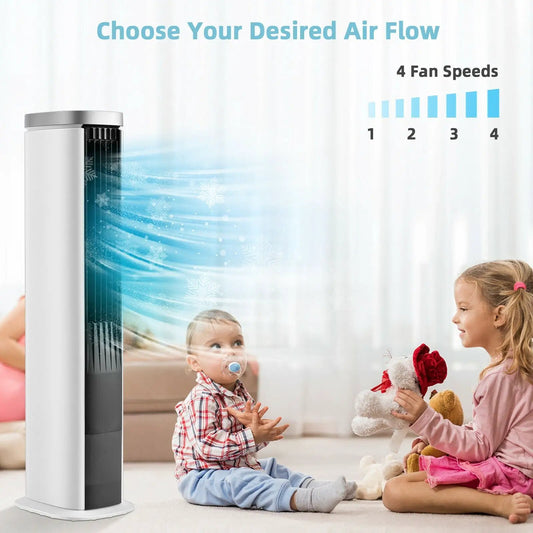 3-In-1 Portable Evaporative Air Cooler with Timer white body black front grill DirectDeals on Tampa Home & Garden Store
