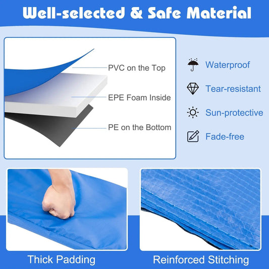 10 Feet Universal Spring Cover Trampoline Replacement Safety Pad-Multicolor - Tampa Home & Garden Store