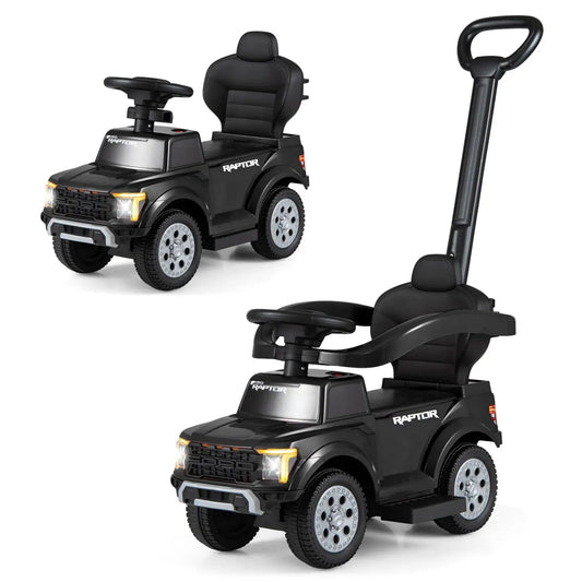 Licensed Ford 3-In-1 Push Car for Toddlers