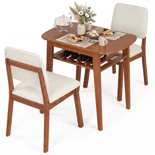 Three-Piece Dining Table Set with Chairs