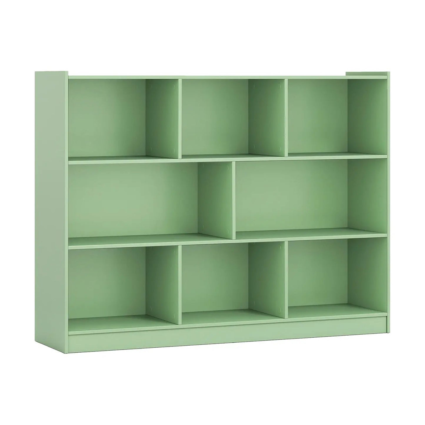 3-Tier Open Bookcase 8-Cube Floor Standing Storage Shelves Display Cabinet-Gray - Tampa Home & Garden Store
