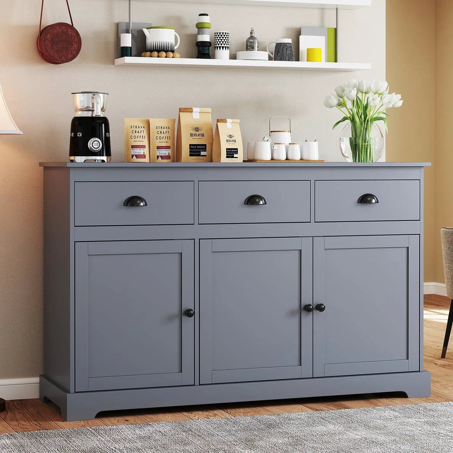 Bookshelf Four Doors and Anti-Tipping Kits