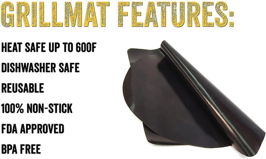 Grillight Grill Tool Combo Spatula Tong & Grill Mat black non-stick mat on Tampa Home & Garden Store