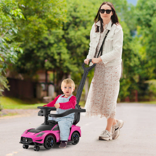 3-in-1 Ride on Push Car Maserati Licensed Sliding Car with Music - Tampa Home & Garden Store