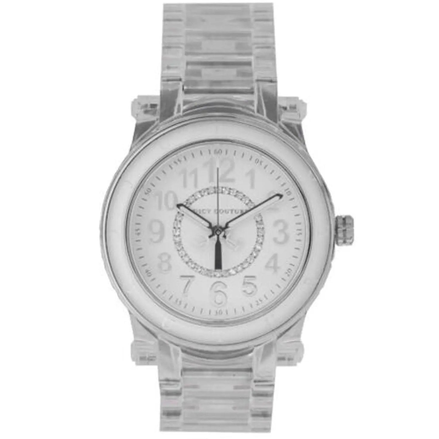 Juicy Couture HRH women's watch with silver-tone stainless steel band and crystal bezel on Tampa Home & Garden Store